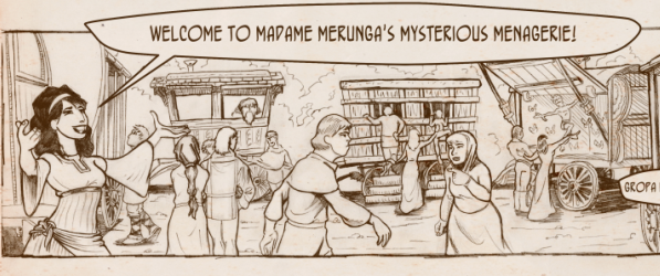 Merunga’s Menagerie webcomic banner image