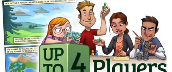 Up to Four Players webcomic banner image
