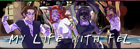 My Life With Fel webcomic banner image